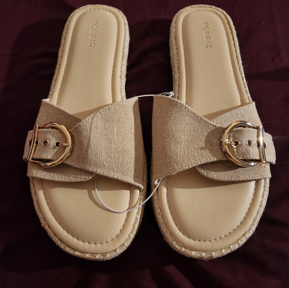 Torrid canvas sandals